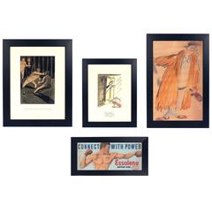 Group of Original American Illustration Art Paintings 1