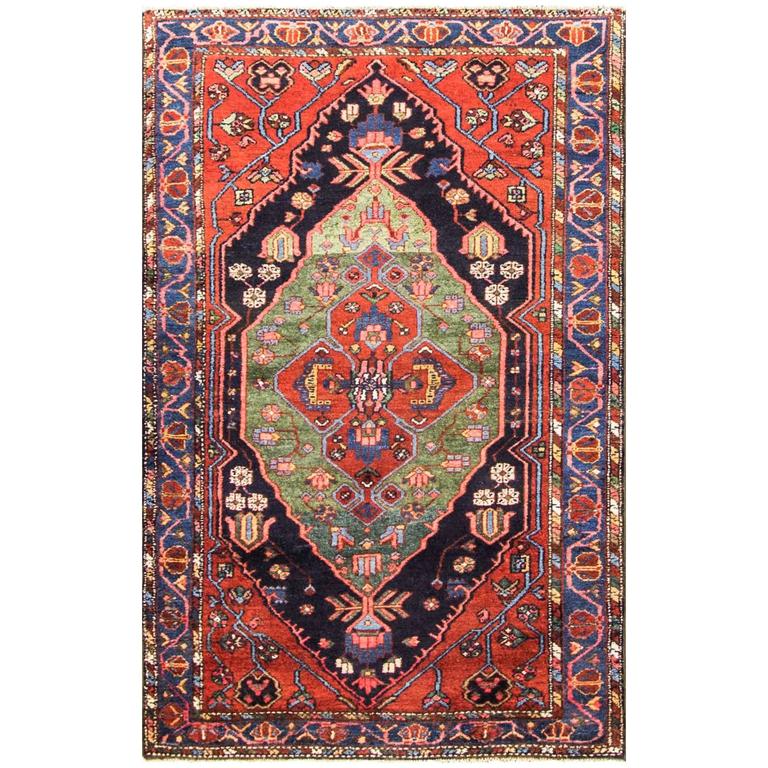Unusual Persian Bakhtiari Rug For Sale at 1stdibs