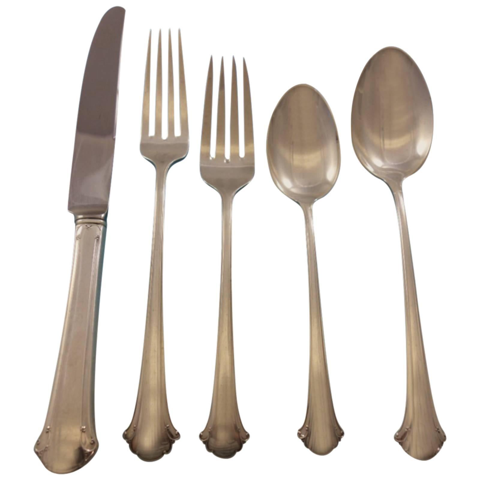 Chippendale by Towle Juego de Cubiertos de Plata de Ley para 12 Servicio 84 Piezas