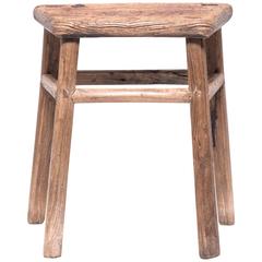 Chinese Provincial Fan Shaped Stool 7