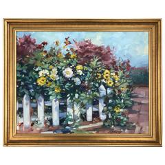 Bouquet of Beauty, Signed Watercolor by Lisa Palombo "Cape May Garden #1"
