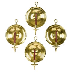 Pair of Brass Candle Sconces