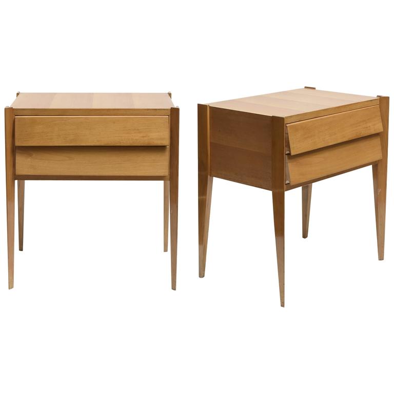 Pair Mid Century Bronze Side Tables at 1stdibs