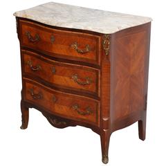 Vintage French Chest of Drawers with Marble Top