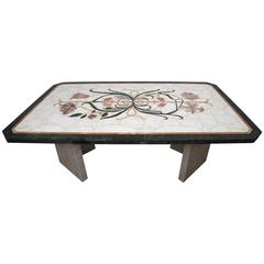 Superb 1970's Italian Marble Top Dining Table 6