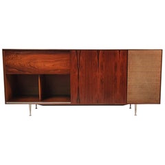 George Nelson Brazilian Rosewood Thin Edge Stereo Cabinet