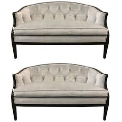 Pair of Regency Style Tufted Back Sofas 7