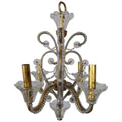 Mid-Century Italian Crystal Beaded Chandelier 11
