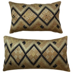 Pair of Vintage Hand Embroidery Suzani Pillows