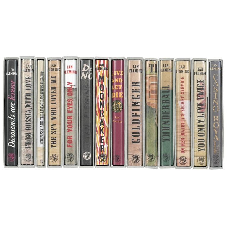 James Bond Ian Fleming. Complete Set of 14 First Edition Library