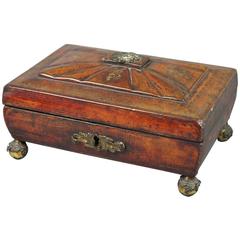 19th Century Regency Red Morocco Leather Box, English, circa 1810 4