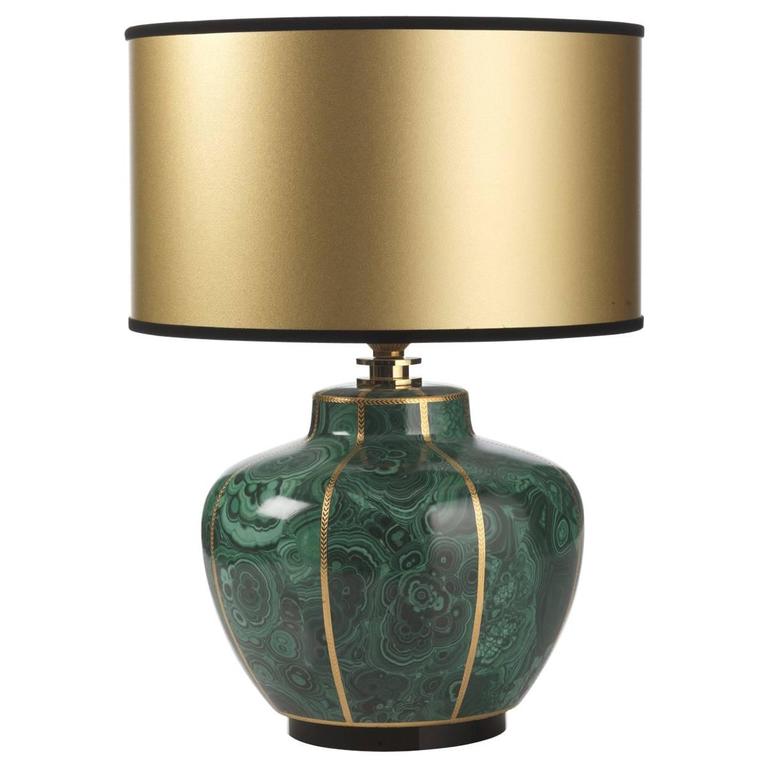 Small Green Lamp For Sale at 1stdibs