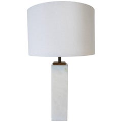 White Italian Table Lamp by S. G, Italy