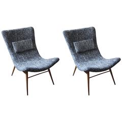 Pair of Lounge Chairs by Miroslav Navratil, Czechoslovakia, 1960s 4