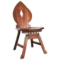 Arts and Crafts Oak Hall Chair 5