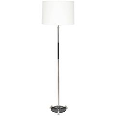 Chrome and Iron Standing Lamp, Spain, circa 1940