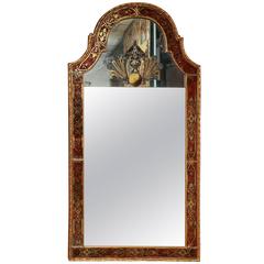 Large Queen Anne Églomisé Mirror