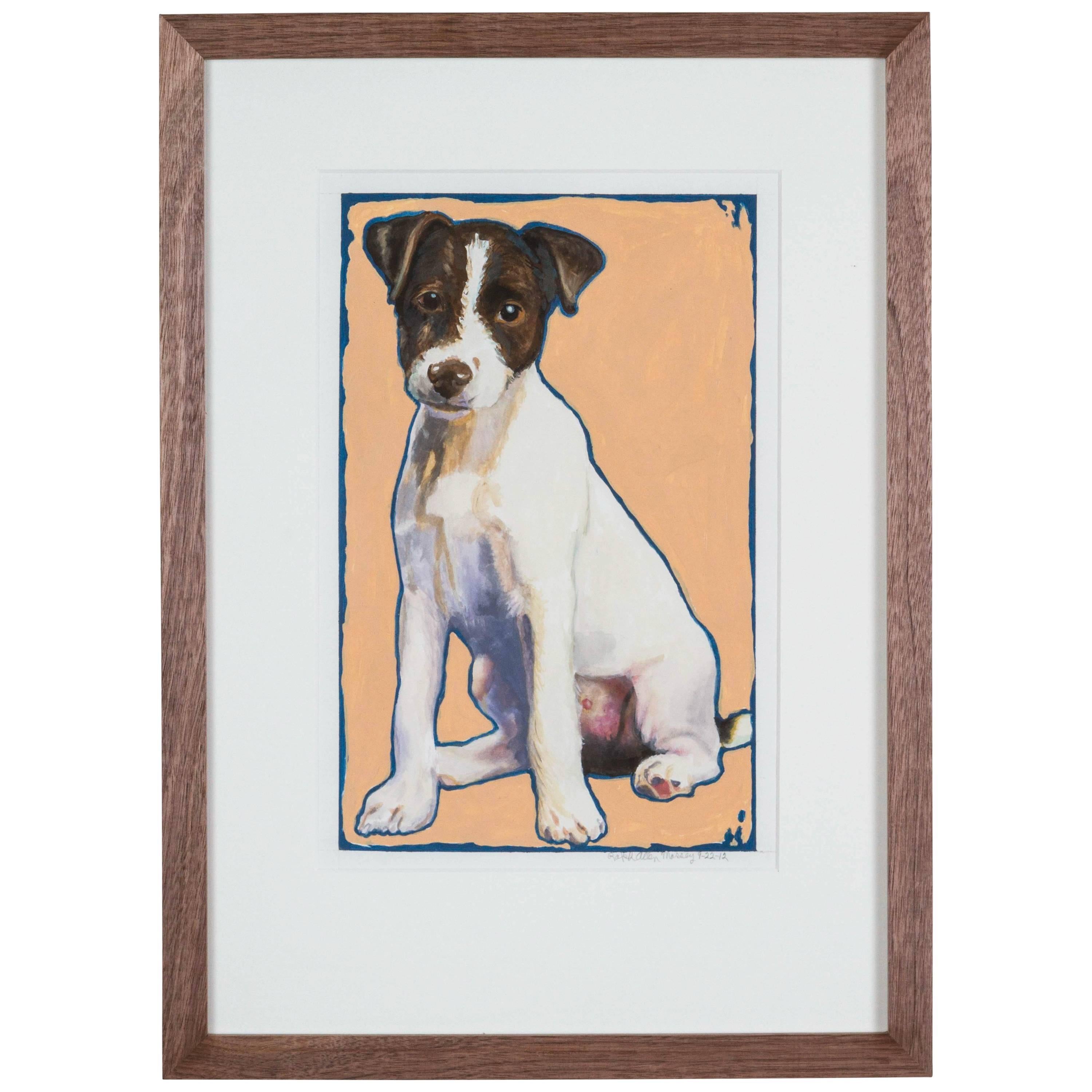 Jack Russell Puppy Painting For Sale
