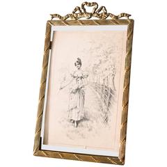 Art Nouveau Brass Picture Frame 11