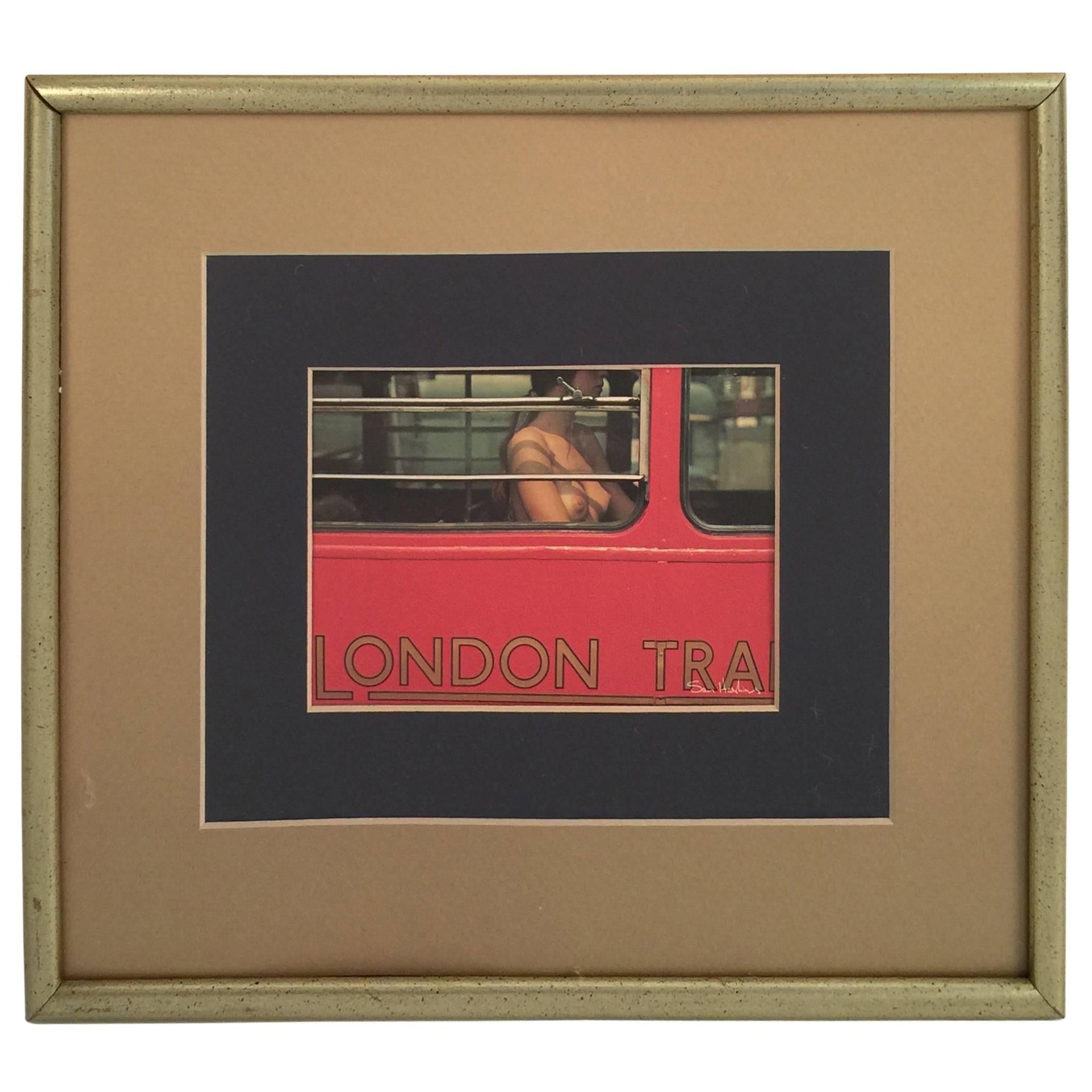 Framed Photograph of Topless Woman by Sam Haskins