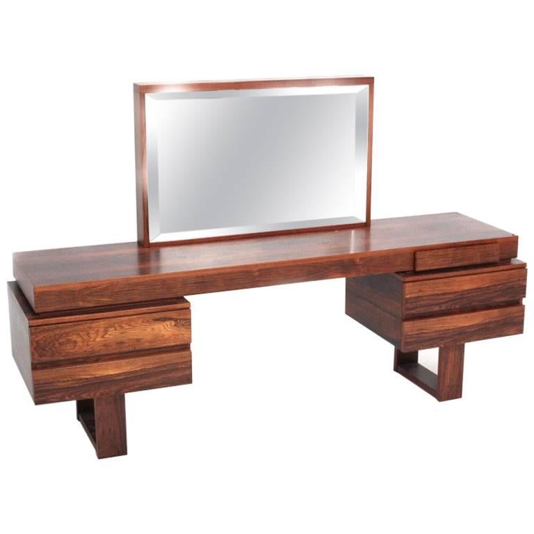 Rosewood Midcentury Vanity For Sale