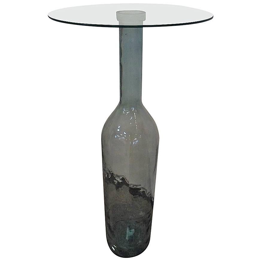 Designed Table Represent a Glass Bottle