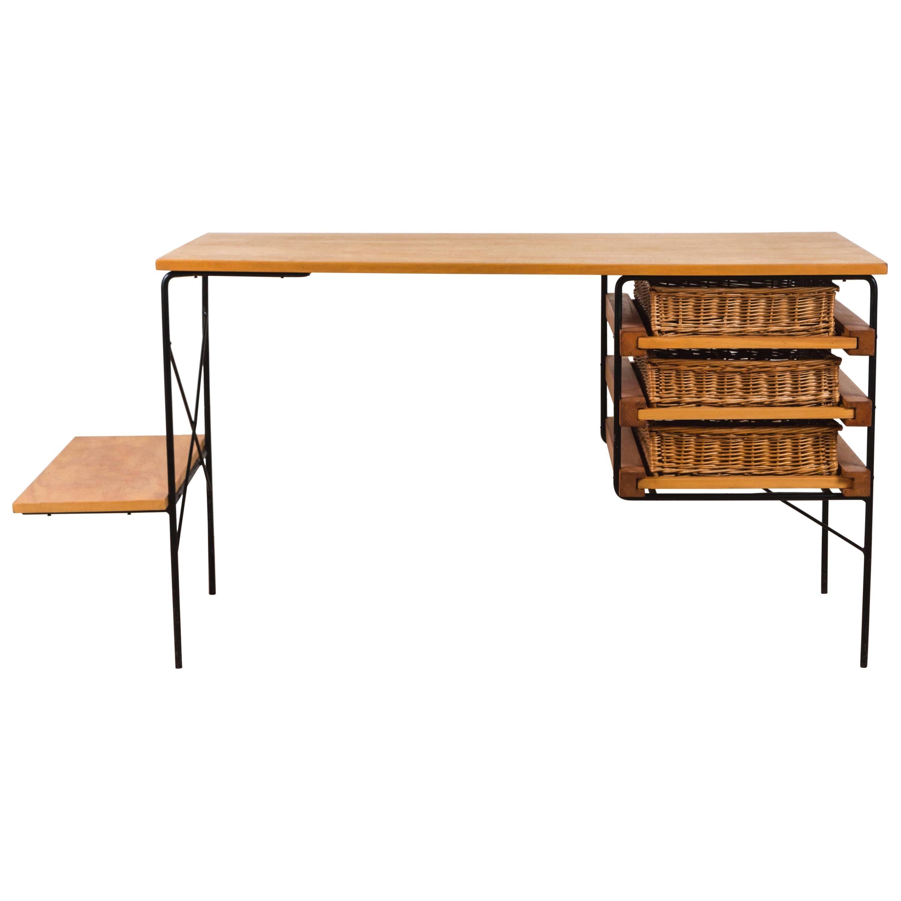 Iron and Maple Desk by Dorothy Schindele for Modern Color CA