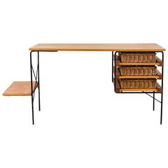 Iron and Maple Desk by Dorothy Schindele for Modern Color CA