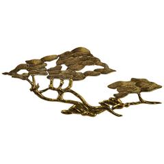 1960s Large Brass Bonsai Wall Sculpture 7