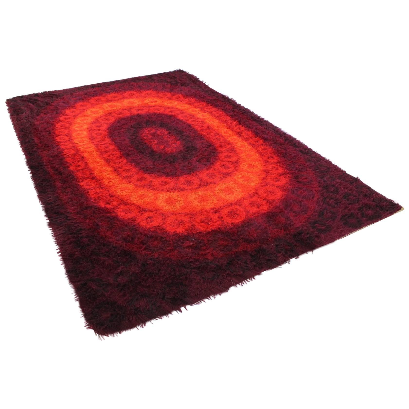 Mid-Century Design Ege Rya Style Rug, 1970s