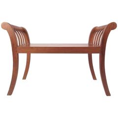 Contemporary Modern Teak Decorator's Bench 5