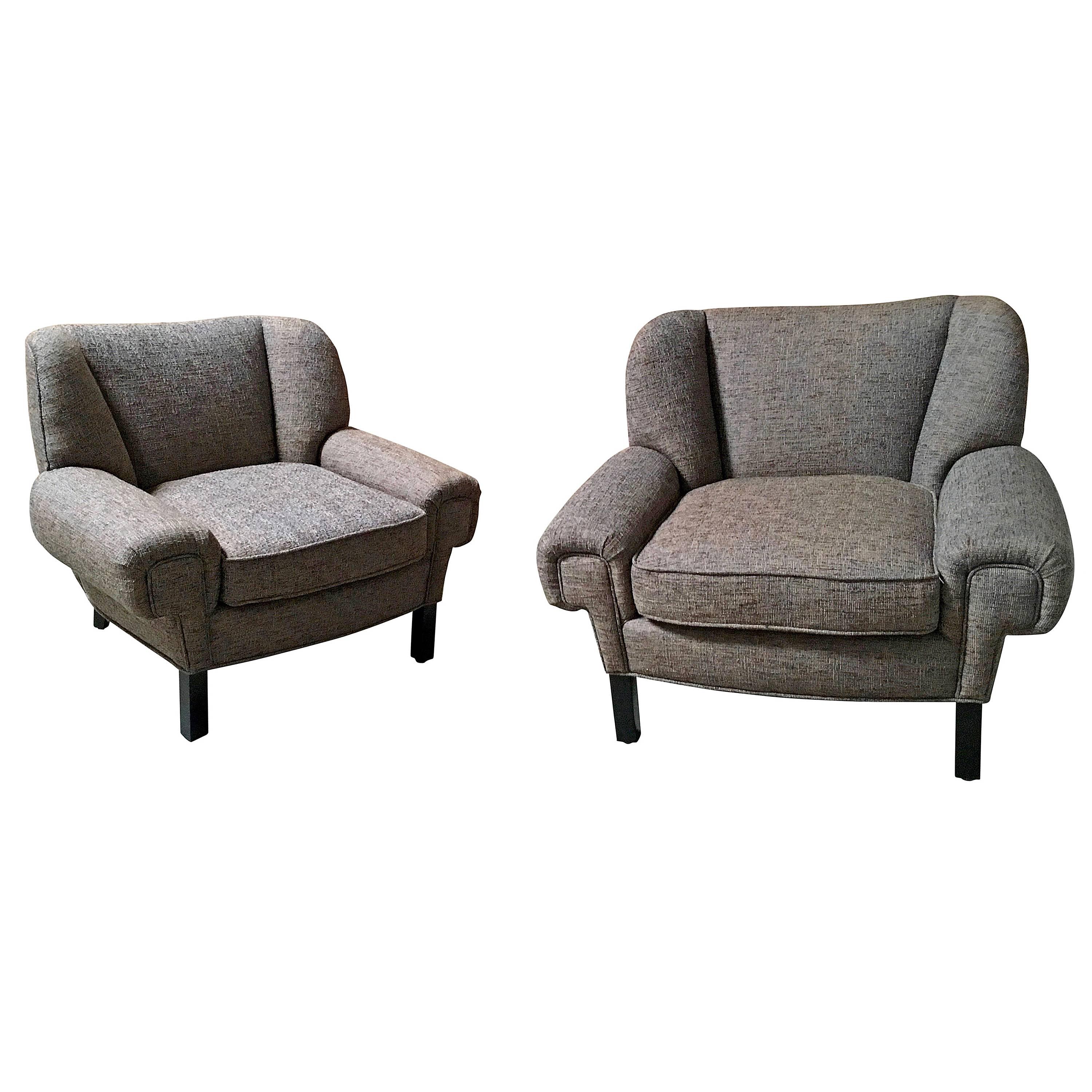 Pair of Paul Laszlo Lounge Chairs