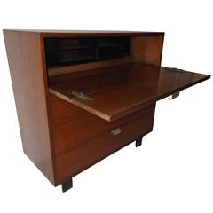 1950s Herman Miller George Nelson Secretary Desk Dresser Walnut