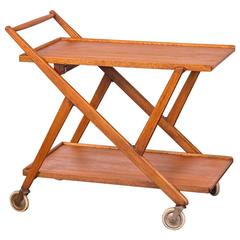 Danish Modern Teak Bar Cart