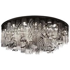 Italian Modern Murano Glass Chandelier or Flush Mount 4