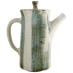 Earl Hooks Glazed Stoneware Coffee Pot