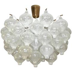 Kalmar Tulipan Glass Semi Flush Mount Chandelier Ceiling Light