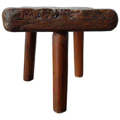 19th Century Three-Legged Milking Stool with Accredited Pennsylvania Provenance