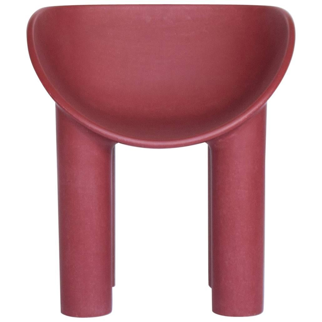 Faye Toogood Roly Poly Dining Chair Oxblood For Sale