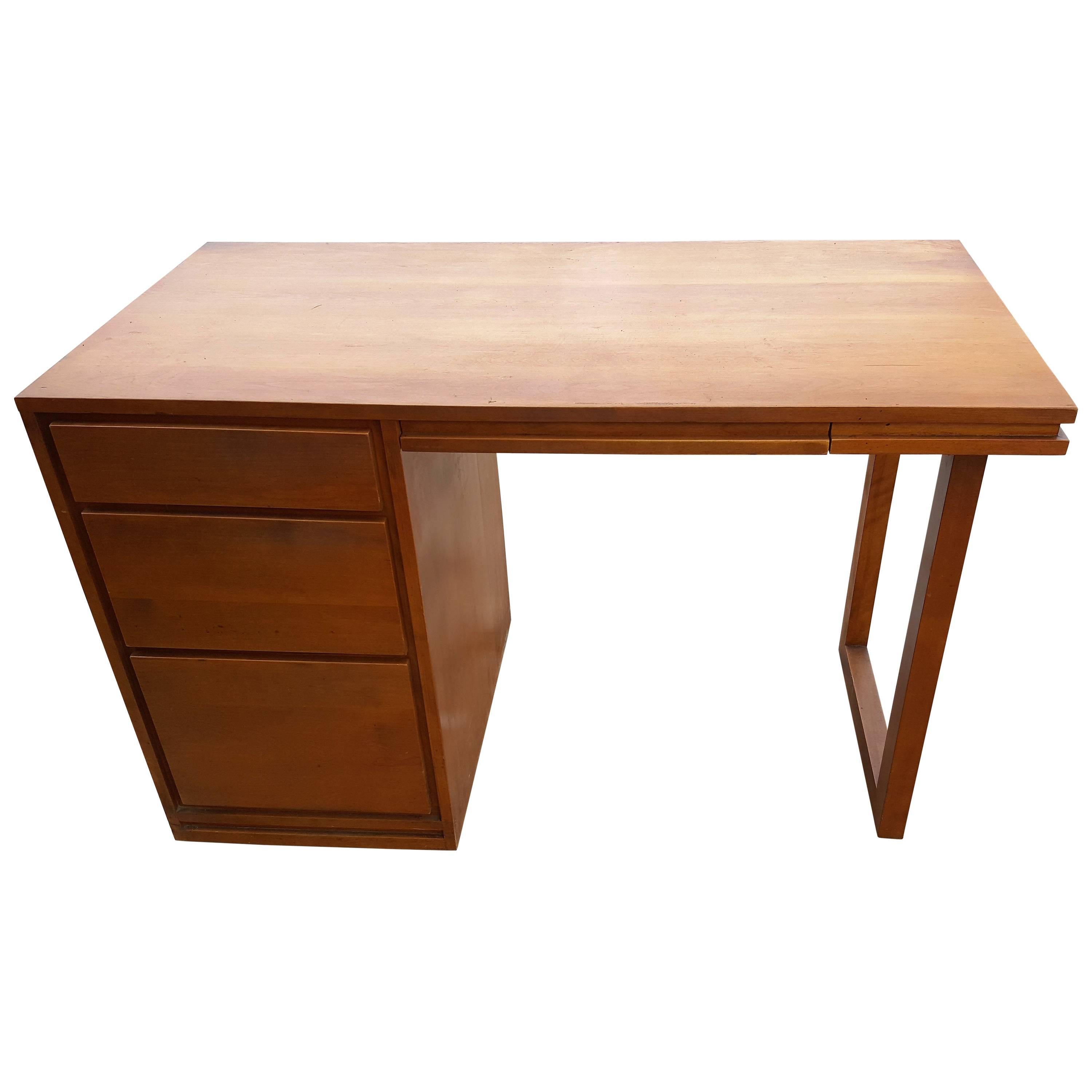 Russel Wright by Conant Ball Mid-Century Modern Birch Desk For Sale