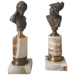 Pair of French 19th Century Grand Tour Busts in the Neoclassical Taste