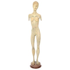 Sculpture, Nude, Female, circa 1920s, Vintage Sculpture, Nude Color