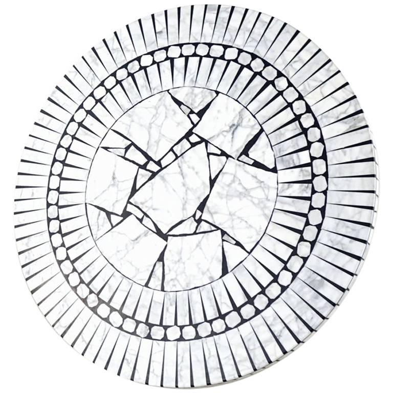 Heinz Lilienthal Handmade Marble Mosaic Coffee Table at 1stDibs