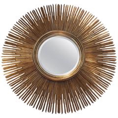 Large-Scale Gilded Sunburst Mirror 7