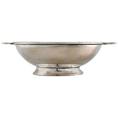 W.A. Bolin, Stockholm Master Court Jeweler, Art Deco Bowl in Silver, 1930s