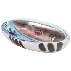 Abstract Ceramic Dish with Handle by Marcello Fantoni 3
