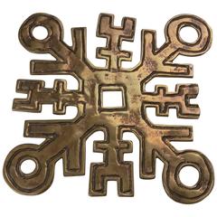 Bronze "Wall Star" Sculpture by Arnaldo and Gio Pomodoro for Il Sestante Gallery 6