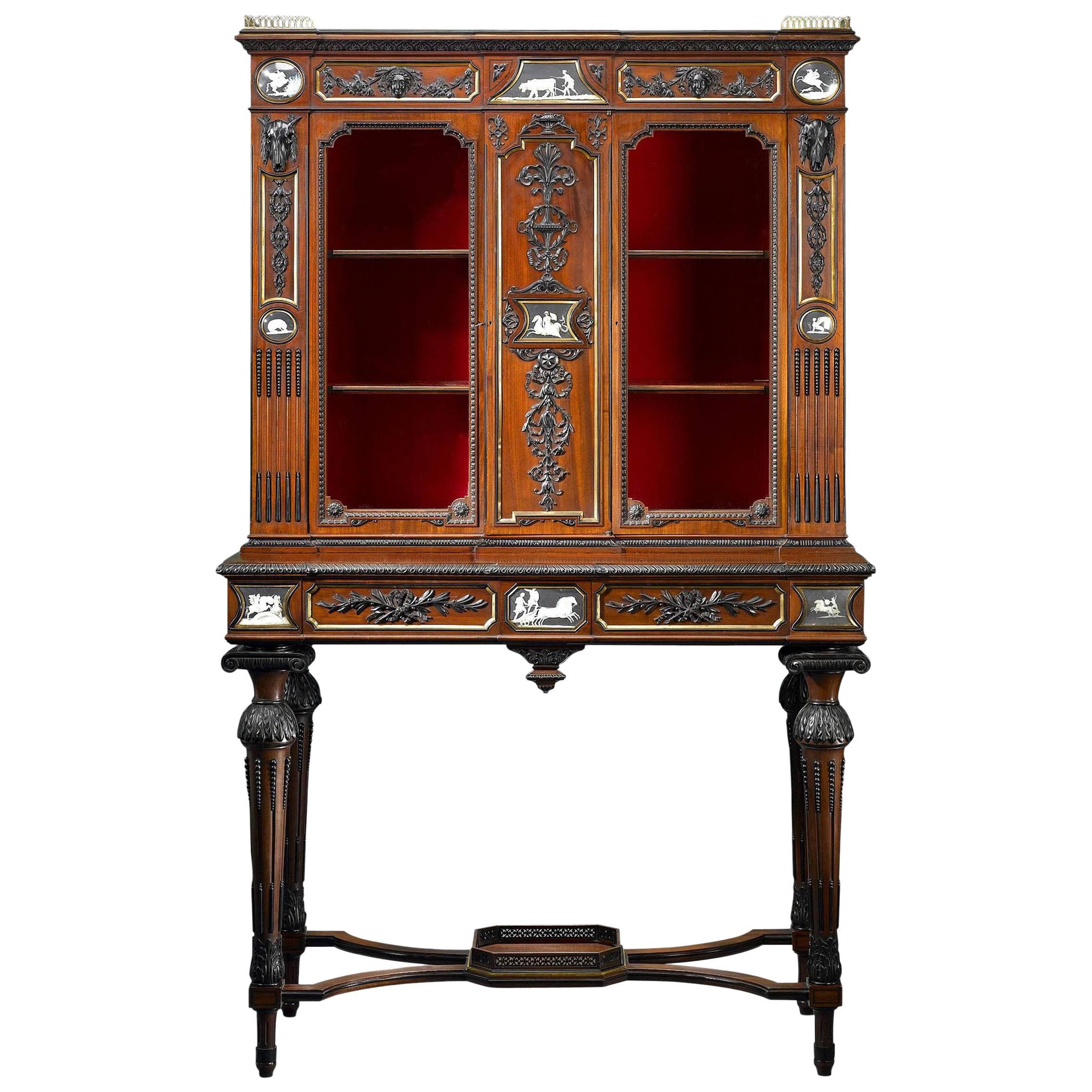 19th Century English Etruscan-Style Cabinet