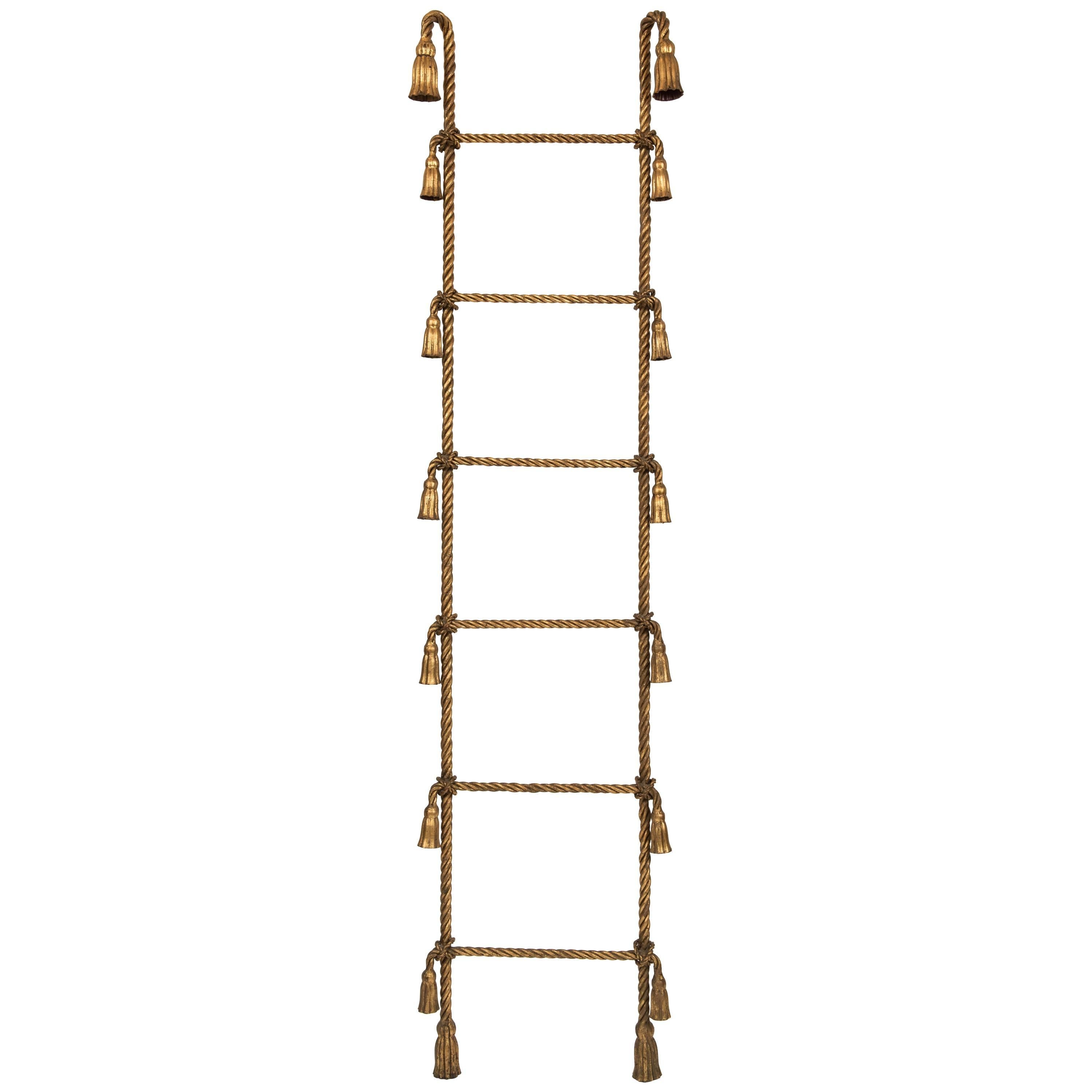 Gold Gilt Metal Venetian Rope Ladder