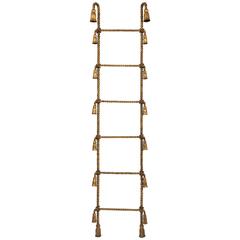 Vintage Gold Gilt Metal Venetian Rope Ladder